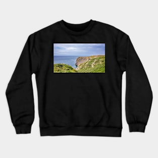 Thurba Head captured from the Welsh Coastal Path Crewneck Sweatshirt